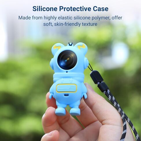 Silicone Case for Insta360 GO 3S, Cartoon Shockproof Protective Cover for Insta 360 GO 3S/3 Accessories with Anti-Loss Hand Strap, Precise Cutouts Holes, Soft Anti-Scratch Surface, Full Body Wrap in Kuwait