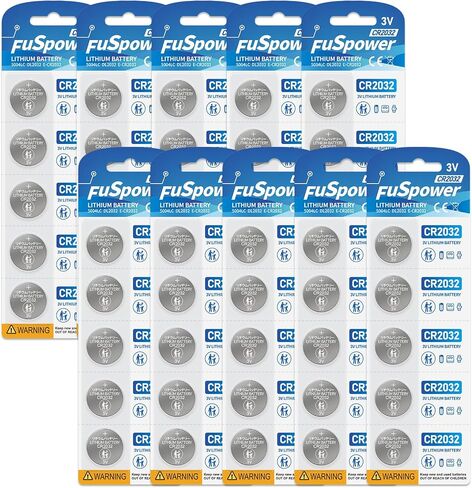 CR2032 Lithium Battery 2032 3v Coin Cell Watch Battery (10Card/Pack of 50) in Saudi Arabia