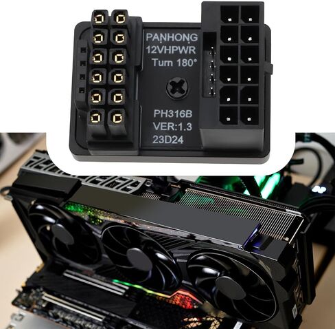 1x 12VHPWR 12+4 PIN POWER ADAPTER ATX 3.0 16 PINS GPU PCIE5 in Kuwait