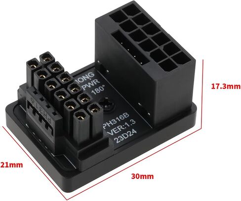 1x 12VHPWR 12+4 PIN POWER ADAPTER ATX 3.0 16 PINS GPU PCIE5 in Kuwait