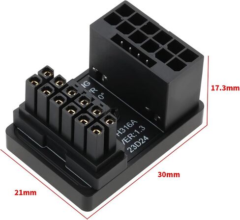 1x 12VHPWR 12+4 PIN POWER ADAPTER ATX 3.0 16 PINS GPU PCIE5 in Saudi Arabia