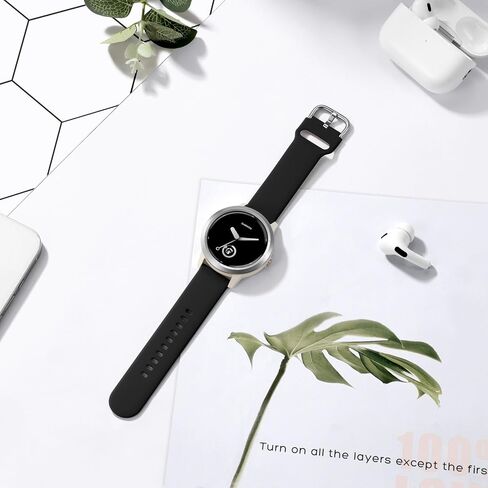 20mm Silicone Band Compatible with Garmin Vivoactive 6/Vivoactive 5/ Vivoactive 3 Watch Bands/Venu/Venu 2 Plus/Venu Sq for Women Men, Soft Sport Replacement Strap for Forerunner 645/245 in Kuwait