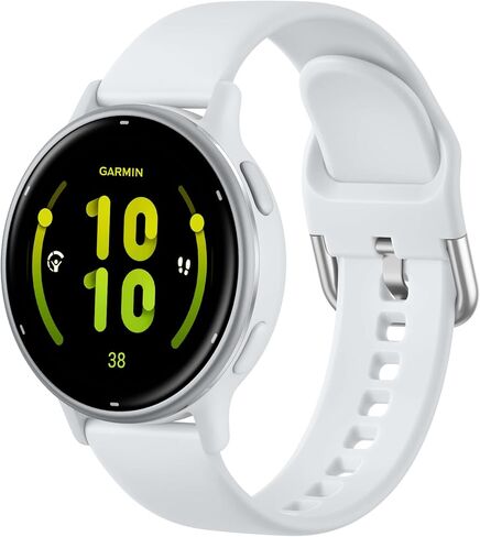 20mm Silicone Band Compatible with Garmin Vivoactive 6/Vivoactive 5/ Vivoactive 3 Watch Bands/Venu/Venu 2 Plus/Venu Sq for Women Men, Soft Sport Replacement Strap for Forerunner 645/245 in Kuwait