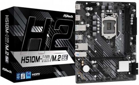 ASROCK H510M-H2/M.2 SE ، Intel H510 ، 1200 ، Micro ATX ، 2 DDR4 ، 2 HDMI ، 1x M.2 in Kuwait