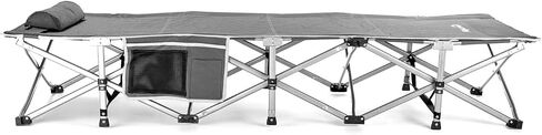 Alpcour Folding Camping Cot – Extra Strong Single Person Small-Collapsing Bed in a Bag w/Pillow for Indoor & Outdoor Use – Deluxe Comfortable Extra Heavy Duty Design Holds Adults & Kids Up to 440 Lbs in Kuwait