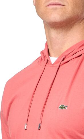 Lacoste Men's Long Sleeve Regular Fit Tee Shirt with Hood and Drawstring in Saudi Arabia
