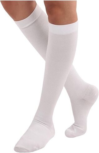 Men's Over the Calf Compression Socks (1 Pair) - 15-20 mmHg Medium Compression, Moisture-Wicking, Made in USA - Relieve Tired, Aching Feet & Legs, Swelling, Varicose Veins in Saudi Arabia