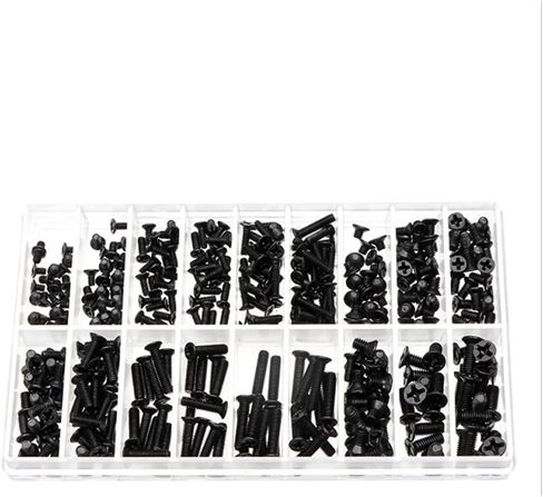 300/360Pcs M2 M2.5 M3 Screw Flat Head Screws Notebook Screws Set Kit(300PCS) in Saudi Arabia