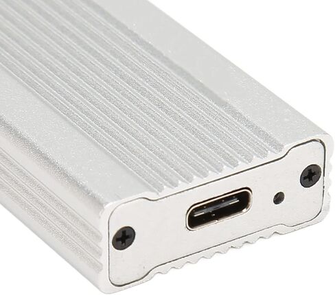 قوس Keenso و Play M.2 NVME SSD العلبة 10 جيجابت في الثانية من سبيكة الألومنيوم لـ 2230 2242 2260 2280mm NVME ، مؤشر LED لمستخدمي Win Sewin 7 (Silver with Typec/A/C) in Kuwait