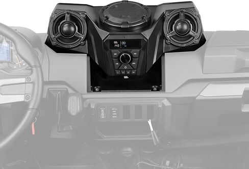 Kemimoto UTV 3-Speaker Audio Kit مع 5.25 بوصة متوافقة مع Ranger 1000/1000 XP /1000 XP Crew 2018-2025 ، نظام الصوت مع وحدة اندفاعة الكل في واحد FM Radio Radio Radio in Saudi Arabia