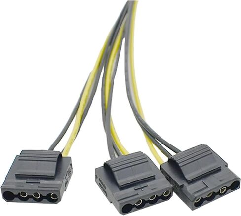 6P to 4P Power Cable 6P Male to Three Large 4 Pin Graphics Card Power Supply Adapter Miner Cables Converter 20c in Saudi Arabia