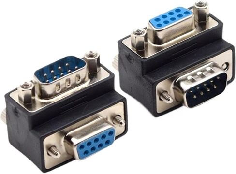 DB9 Serial Port Head DB9 Solderless Connector RS232 Connector 485 Male Head 1pcs and Female Head 1pcs(Male to Female) in Saudi Arabia