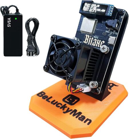 Beluckyman ترقية Bitaxe Gamma 601 Solo Miner 1.2th/S Hashrate BM1370 ASIC Chip Bitcoins Miner BTC Cryptocurrency Cryptocurrency مفتوح المصدر (Orange) in Kuwait