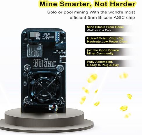 Beluckyman ترقية Bitaxe Gamma 601 Solo Miner 1.2th/S Hashrate BM1370 ASIC Chip Bitcoins Miner BTC Cryptocurrency Cryptocurrency مفتوح المصدر (Orange) in Kuwait