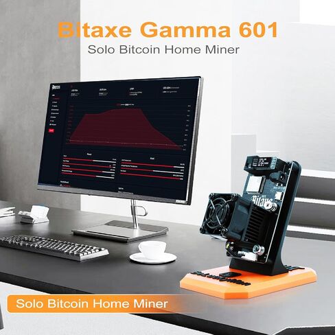 Beluckyman ترقية Bitaxe Gamma 601 Solo Miner 1.2th/S Hashrate BM1370 ASIC Chip Bitcoins Miner BTC Cryptocurrency Cryptocurrency مفتوح المصدر (Orange) in Kuwait