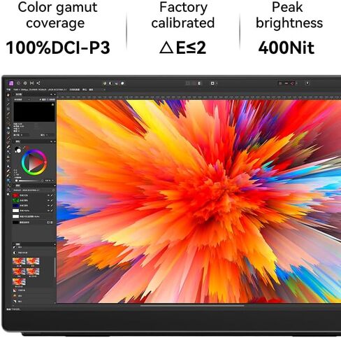شاشة اللمس Q3 مع القلم ، 16 "16:10 ، 2.5K IPS ، 400 NIT سطوع ، شاشة دقة 2560 × 1600 ، شاشة مراقبة محمولة ، للألعاب ، المكتب ، والفن الرقمي. in Kuwait