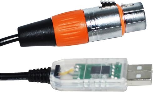 RS485 DMX512 إلى USB XLR 3PIN 3P DMX Controller Kable (1M ، اللون A) in Kuwait