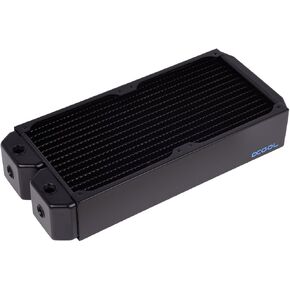 Alphacool NexXxos UT60 Full Copper Radiator280, 140mm x 2, Dual Fan, Black