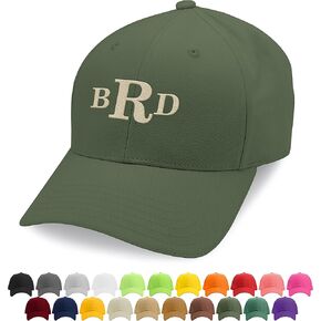 Custom Embroidered Monogram Baseball Cap for Men, Women - 6 Designs, 24 Cap Colors, 18 Thread Colors