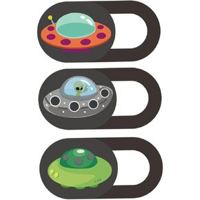 NUOBESTY 3Pcs Creative Camera Cover Slide Ultra Thin Webcam Privacy Protector for Laptop Tablet and Cartoon Stylish Security Accessory for