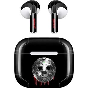 Skinit Decal Audio Skin Compatible with Apple AirPods (3rd Gen, 2021) - Officially Licensed Warner Bros Jason Voorhees Dripping Mask Design