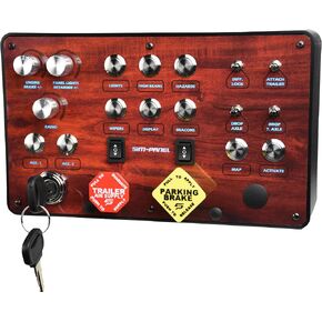 Classic 2 Button Box for ATS/ETS2 (American Truck Simulator/Euro Truck Simulator) (Premium Black Brush Aluminum Finish)