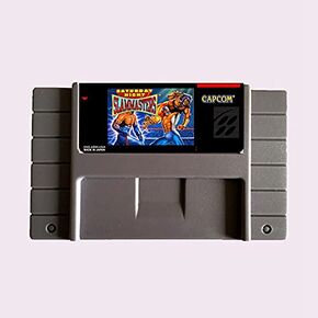 Royal Retro 16 Bit Saturday Night Slammasters NTSC Big Gray Game Card for USA الإصدار اللاعب