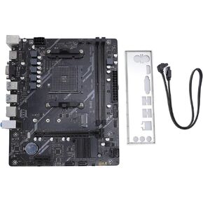 B450 Computer Motherboard, 2X DDR4 DIMM M.2 PCI E 16X Desktop Motherboard for Ryzen 1st, 2nd, 3rd, 4th, 5th Gen CPU, 4X SATA 3.0, HDMI VGA, USB3.0