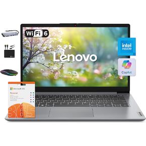 Lenovo IdeaPad 14" Laptop Computer 2025, 36GB RAM, 1.6TB Storage (1TB SSD +128GB eMMC +500GB Ext), Intel Core Processor, UHD Graphics, Long Battery WiFi-6, MarxsolAccessory, 1-Yr Office 365, Win 11