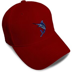 Custom Baseball Caps for Men & Women Embroidered Animal Wildlife Fish Marlin Ladies & Men Baseball Hats