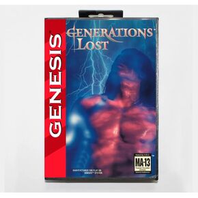 أجيال خسرت لعبة MD Game Cartridge مع صندوق الولايات المتحدة الأمريكية مقابل نظام سفر التكوين 16 بتات SEGA MEGADRIVE