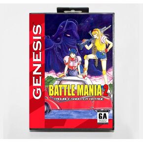 Battle Mania 2 MD Game Cartridge with USA Box for 16 Bit Sega Megadrive Genesis System