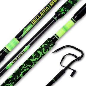 Fiblink Fishing Gaff Portable Travel Fish Gaff with S316 Stainless Steel Fishing Hook Non-Slip Camouflage Handle 1Piece/2Piece Gaff for Saltwater Offshore 4'/6'/8'