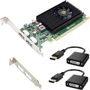 Quadro NVS 310 متوافق مع Dival DisplayPorts ، أقواس نصف وحجم كامل لكل من SFF أو الكمبيوتر الكامل الحجم العادي (ضمان سنة واحدة)