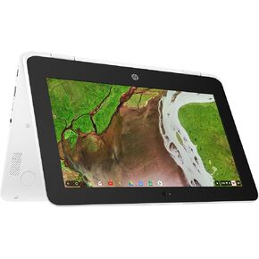 HP Chromebook X360 2-in-1 11.6 '' الكمبيوتر المحمول الشاشة اللمس ، Intel Celeron N3350 ، 4GB DDR4 RAM ، 32GB EMMC ، Intel HD Graphics 500 ، لوحة المفاتيح ذات الحجم الكامل ، HD Camera ، Bluetooth ، Wi-Fi ، Chrome OS ، White (Reneded)