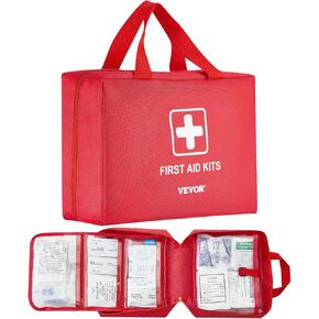 VEVOR First Aid Kit, 420 Pieces, 600D Nylon Large Survival First Aid Bag, Emergency Medical Supplies, for Home, Car, Office, Travel, Camping, Truck, Hiking, Sports, Vehicle and Outdoor Emergencies