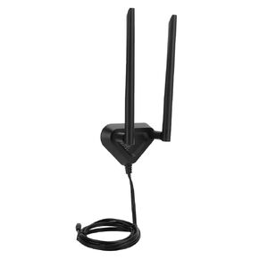Network Router WiFi Strong Signal Extension Cable, 1.1m RPSMA Male to Female Antenna Base for Desktop Placement, Ideal for Home Office Users (Extension Cable Base + 8DB Antenna)