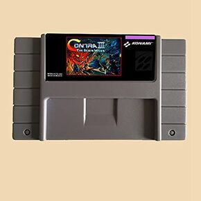 Royal Retro 16 Bit Contra III-The Alien Wars NTSC Big Gray Game Card For USA Version Game Player