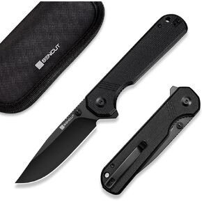 SENCUT Aetheris Pocket Knife, EDC Folding Knife with 3.68'' 9Cr18MoV Blade & G10 Handle, Reversible Clip for Camping Hiking S24095-2 (OD Green)