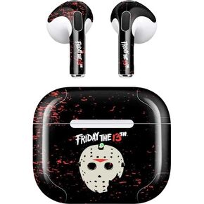 Skinit Decal Audio Skin Compatible with Apple AirPods (3rd Gen, 2021) - Officially Licensed Warner Bros Friday The 13th Design