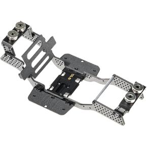 RampCrab Carbon Fiber Chassis Kit for SCX24, 7° Angled Skid, LCG Chassis Kit for Axial SCX24 C10, JLU, Bronco, Deadbolt