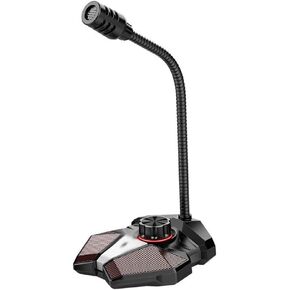 Computer USB Microphone 3.5mm AUX Output Noise Reduction Phone Call Conference HD Omnidirectional Condenser Microphone (Color : Style 1)