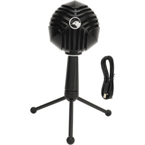 Akozon USB Computer Microphone 360 Degree Rotatable Condenser Mic for Recording Vocals Voice Overs