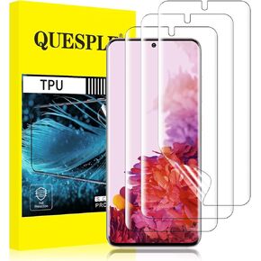 3 Pack for Samsung Galaxy S20 Plus TPU Screen Protector 6.7 inch [Not Glass], HD Clear, Fingerprint Unlock Support, High Sensitivity, Case Friendly