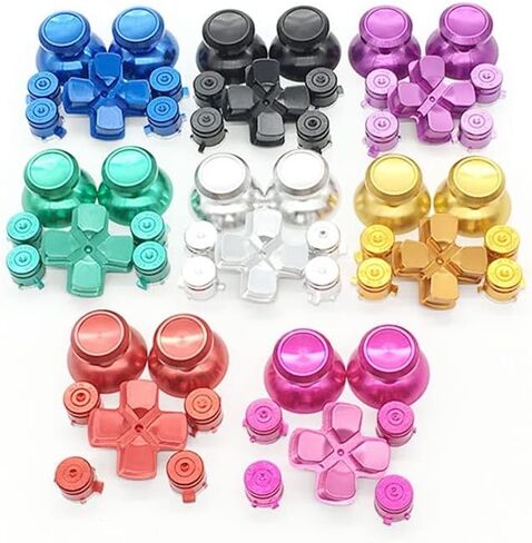 Yanhao [أجزاء ألعاب الفيديو] لـ Dualshock 4 PS4 Pro Slim Controller Red Metal Tenslog Sticks Aluminium DPAD Action Futons لـ PlayStation 4 Gamepad [استبدال] (اللون: أرجواني) in Saudi Arabia