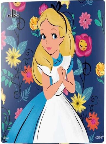 Skinit Skinit Gaming Gaming Skin متوافق مع وحدة التحكم في الإصدار الرقمي PS5 - Disney Alice Disney Alice مرخص رسميًا in Kuwait