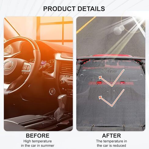 Durable Polyester Mesh Sunshade for Jeep Wrangler JK & Unlimited 2 Door (2007-2018), UV Protection, Breathable, Easy Install in Saudi Arabia