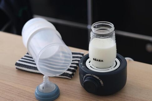 beaba جهاز تسخين زجاجات الأطفال السريع، سخان طعام الأطفال، تركيبة دافئة للرضع وحليب الثدي في دقيقتين فقط، يناسب جميع أحجام زجاجات الأطفال، أساسيات الطفل، سحابة in Kuwait