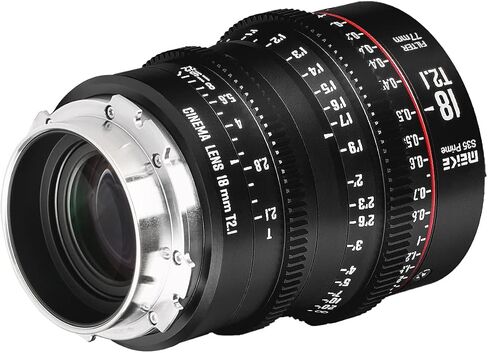 MEKE 12mm T2.5 Super 35 Prime Manual Focus Cinema Lens for PL-Mount Cine Camera Compatible with C700 PL, ARRI Amira, Alexa Mini etc. in Kuwait