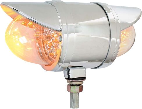 GG Grand General 77937 Amber/Red w/Clear Lens LED Light Spyder Rim with Visor, 2 Func in Saudi Arabia
